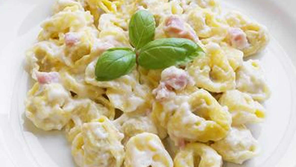 Tortellini with Cream &amp; Ham Main Course Recipe