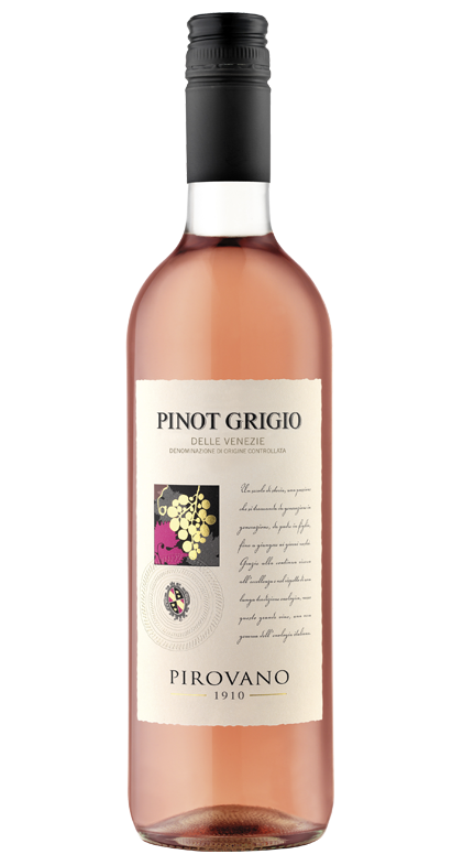 pinot grigio rose blush pink pirovano